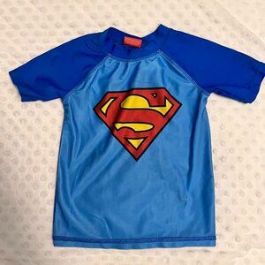 Superman Superhero Short-Sleeve Swim Top / Size: 2T